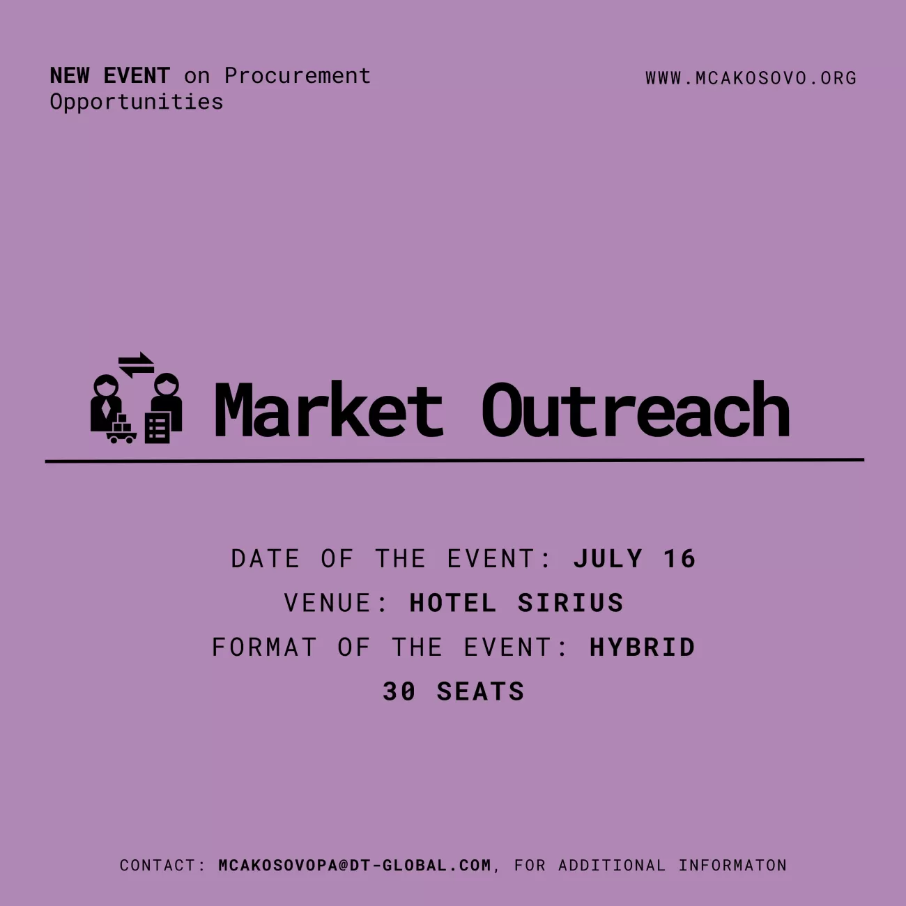 Market Outreach Event on Procurement